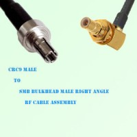 CRC9 Male to SMB Bulkhead Male Right Angle RF Cable Assembly CRC9 Male to SMB Bulkhead Male Right Angle RF Cable Assembly