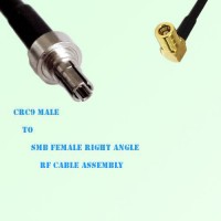 CRC9 Male to SMB Female Right Angle RF Cable Assembly CRC9 Male to SMB Female Right Angle RF Cable Assembly