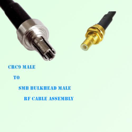 CRC9 Male to SMB Bulkhead Male RF Cable Assembly