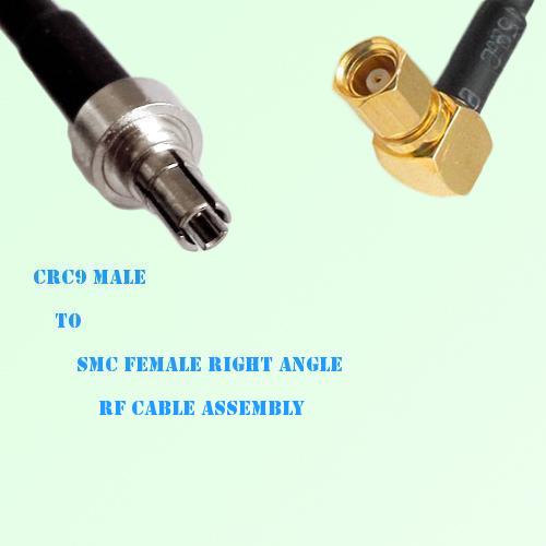 CRC9 Male to SMC Female Right Angle RF Cable Assembly CRC9 Male to SMC Female Right Angle RF Cable Assembly