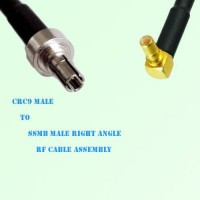 CRC9 Male to SSMB Male Right Angle RF Cable Assembly