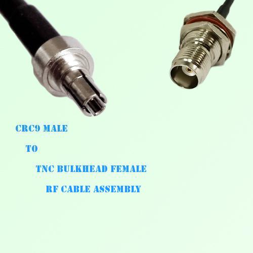 CRC9 Male to TNC Bulkhead Female RF Cable Assembly CRC9 Male to TNC Bulkhead Female RF Cable Assembly