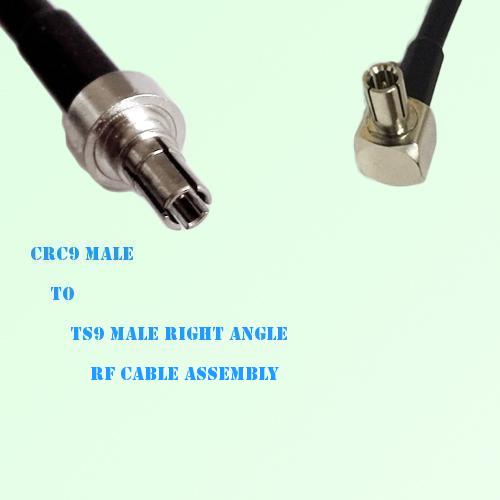 CRC9 Male to TS9 Male Right Angle RF Cable Assembly