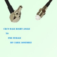 CRC9 Male Right Angle to FME Female RF Cable Assembly