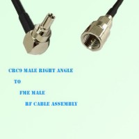 CRC9 Male Right Angle to FME Male RF Cable Assembly