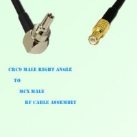 CRC9 Male Right Angle to MCX Male RF Cable Assembly