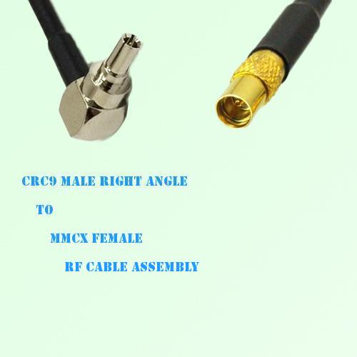CRC9 Male Right Angle to MMCX Female RF Cable Assembly