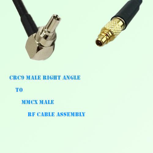 CRC9 Male Right Angle to MMCX Male RF Cable Assembly