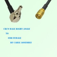 CRC9 Male Right Angle to SMB Female RF Cable Assembly CRC9 Male Right Angle to SMB Female RF Cable Assembly