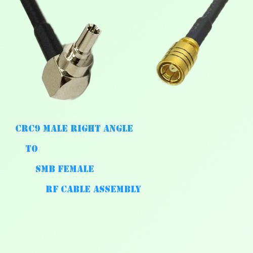 CRC9 Male Right Angle to SMB Female RF Cable Assembly CRC9 Male Right Angle to SMB Female RF Cable Assembly