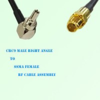 CRC9 Male Right Angle to SSMA Female RF Cable Assembly