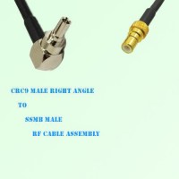 CRC9 Male Right Angle to SSMB Male RF Cable Assembly