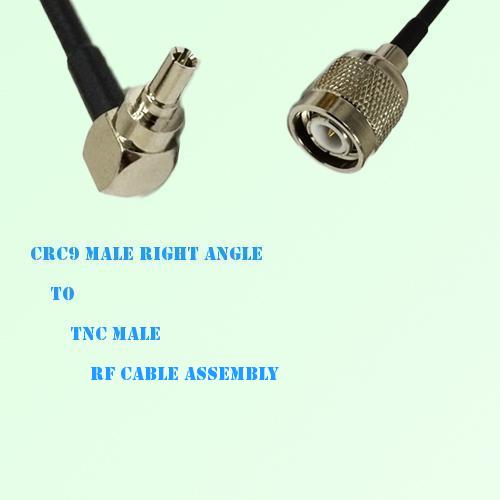 CRC9 Male Right Angle to TNC Male RF Cable Assembly