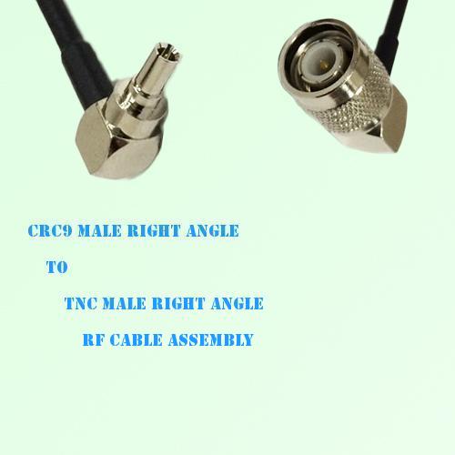 CRC9 Male Right Angle to TNC Male Right Angle RF Cable Assembly CRC9 Male Right Angle to TNC Male Right Angle RF Cable Assembly