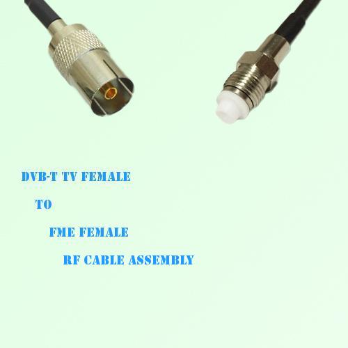 DVB-T TV Female to FME Female RF Cable Assembly