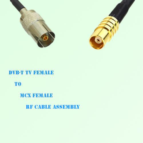 DVB-T TV Female to MCX Female RF Cable Assembly