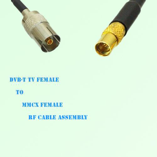 DVB-T TV Female to MMCX Female RF Cable Assembly