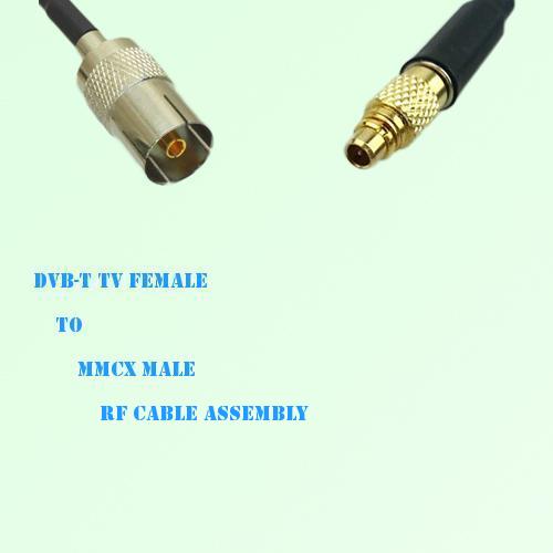 DVB-T TV Female to MMCX Male RF Cable Assembly