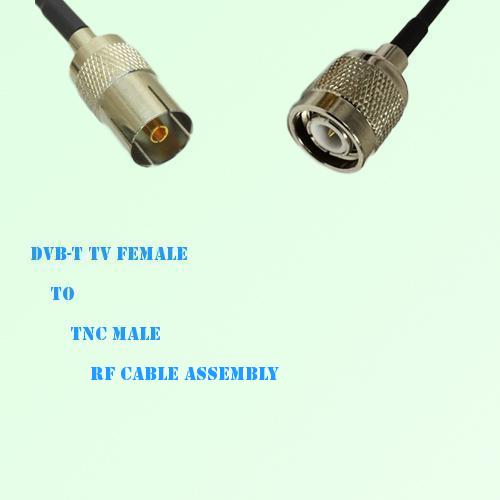 DVB-T TV Female to TNC Male RF Cable Assembly