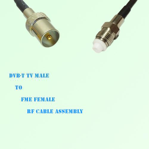 DVB-T TV Male to FME Female RF Cable Assembly