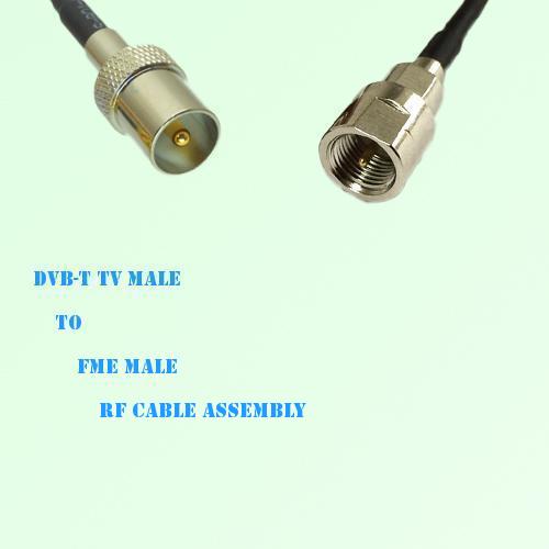 DVB-T TV Male to FME Male RF Cable Assembly
