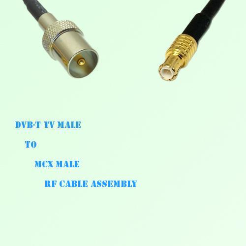 DVB-T TV Male to MCX Male RF Cable Assembly DVB-T TV Male to MCX Male RF Cable Assembly