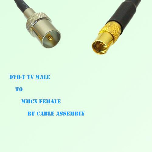 DVB-T TV Male to MMCX Female RF Cable Assembly