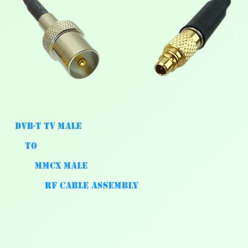 DVB-T TV Male to MMCX Male RF Cable Assembly