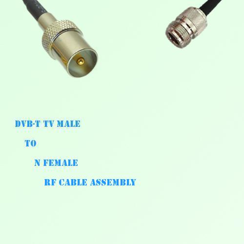 DVB-T TV Male to N Female RF Cable Assembly