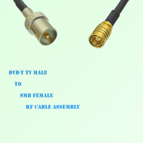 DVB-T TV Male to SMB Female RF Cable Assembly