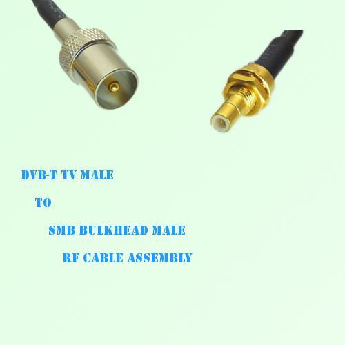 DVB-T TV Male to SMB Bulkhead Male RF Cable Assembly DVB-T TV Male to SMB Bulkhead Male RF Cable Assembly
