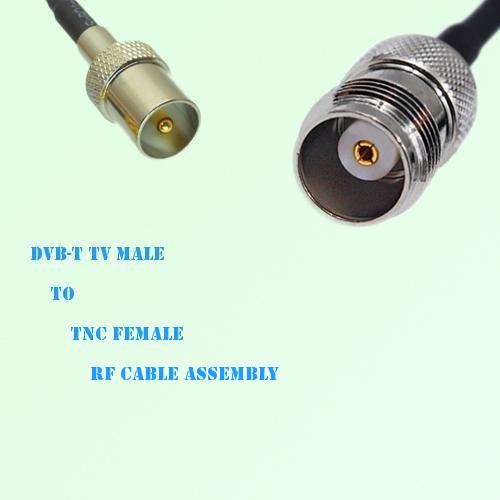 DVB-T TV Male to TNC Female RF Cable Assembly