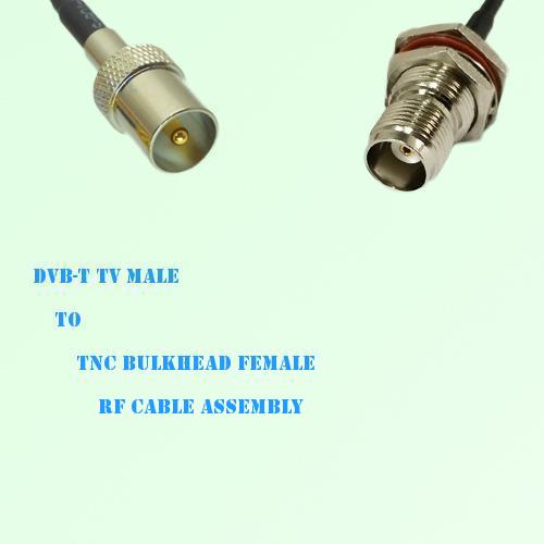 DVB-T TV Male to TNC Bulkhead Female RF Cable Assembly DVB-T TV Male to TNC Bulkhead Female RF Cable Assembly