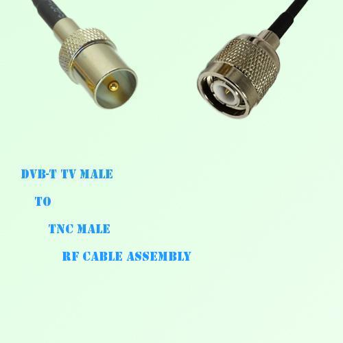 DVB-T TV Male to TNC Male RF Cable Assembly