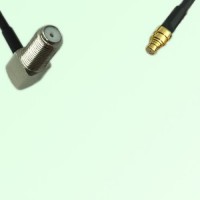 F Bulkhead Female Right Angle to SMP Female RF Cable Assembly