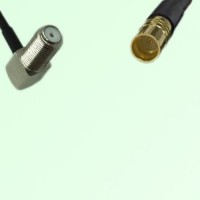 F Bulkhead Female Right Angle to SMP Male RF Cable Assembly