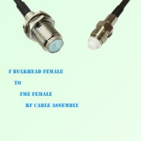 F Bulkhead Female to FME Female RF Cable Assembly