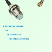 F Bulkhead Female to IPEX RF Cable Assembly