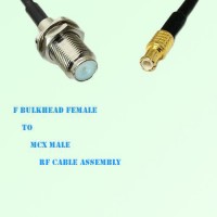 F Bulkhead Female to MCX Male RF Cable Assembly