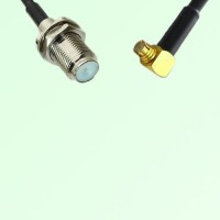 F Bulkhead Female to SMP Female Right Angle RF Cable Assembly