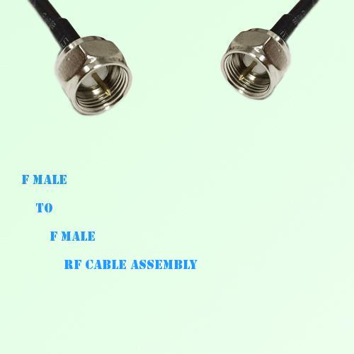 F Male to F Male RF Cable Assembly