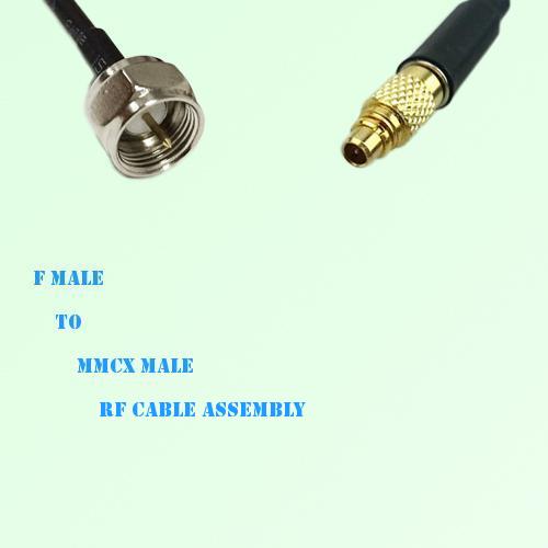 F Male to MMCX Male RF Cable Assembly F Male to MMCX Male RF Cable Assembly