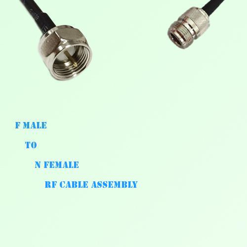 F Male to N Female RF Cable Assembly