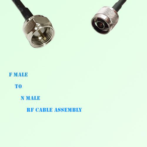F Male to N Male RF Cable Assembly