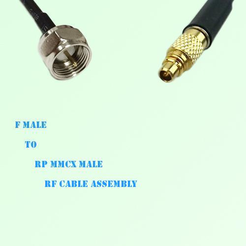 F Male to RP MMCX Male RF Cable Assembly F Male to RP MMCX Male RF Cable Assembly