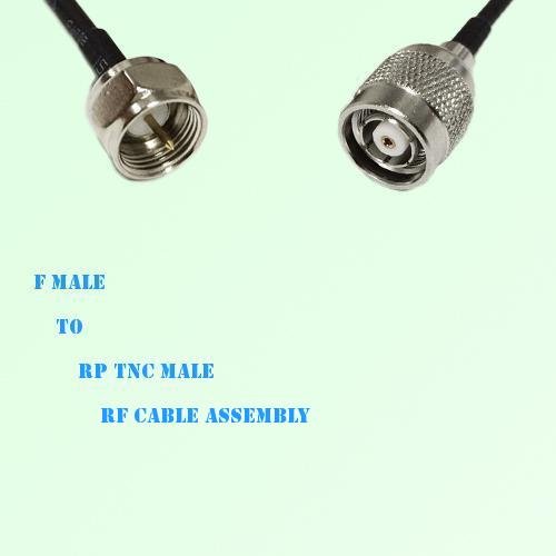 F Male to RP TNC Male RF Cable Assembly F Male to RP TNC Male RF Cable Assembly