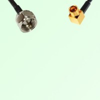 F Male to SMP Male Right Angle RF Cable Assembly