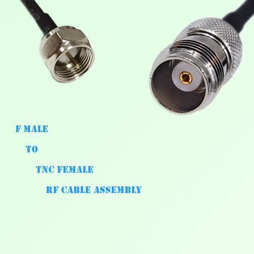 F Male to TNC Female RF Cable Assembly