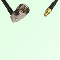 F Male Right Angle to SMP Female RF Cable Assembly