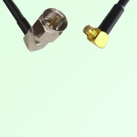 F Male Right Angle to SMP Female Right Angle RF Cable Assembly